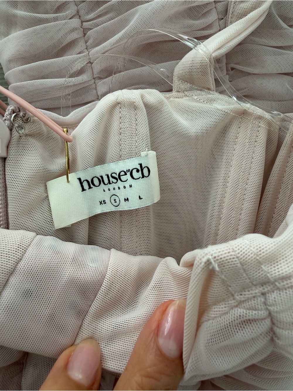 House of CB Cate  Dress in Blush Pink - Picture 12 of 13